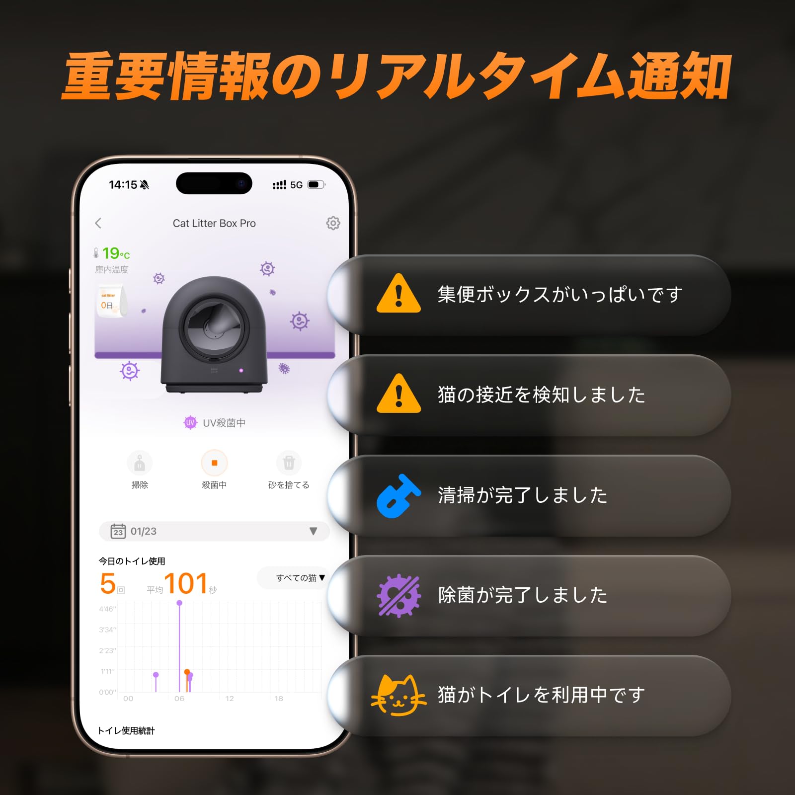 Amazon | 【HHOLOVE】猫自動トイレ 全自動猫トイレ 【動物病院＆獣医師
